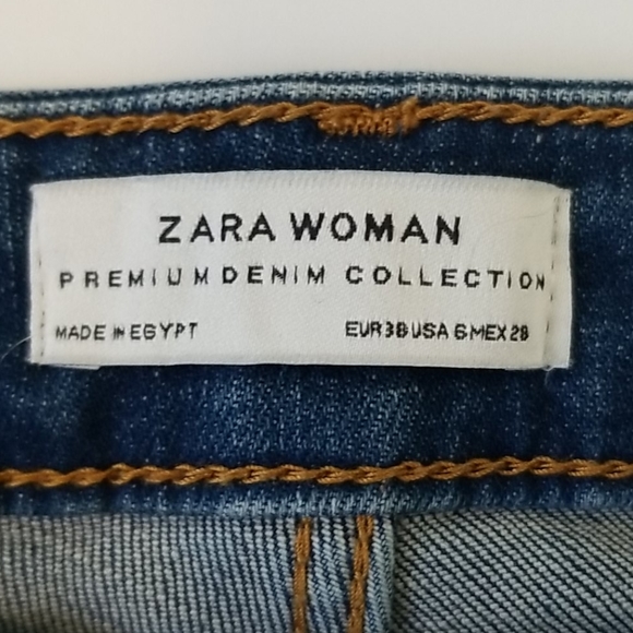 Zara Woman Distressed Skinny Jeans SZ 6 - Picture 6 of 13